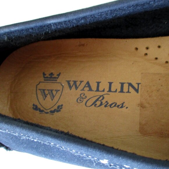 Wallin & Bros. Mens Bluish Gray Perforated Suede Driving Moccasin - Size 10.5M - Picture 5 of 9